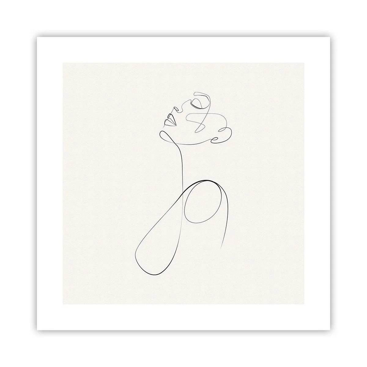 Affiche - Poster - En boucle dans les rêves - 40x40 cm