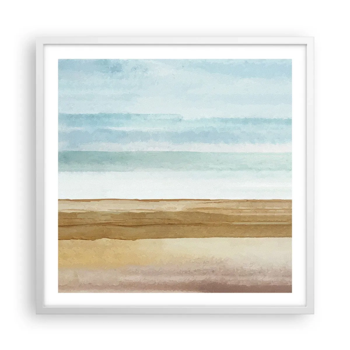 Affiche dans un cadre blanc - Poster - Réconfort - 60x60 cm