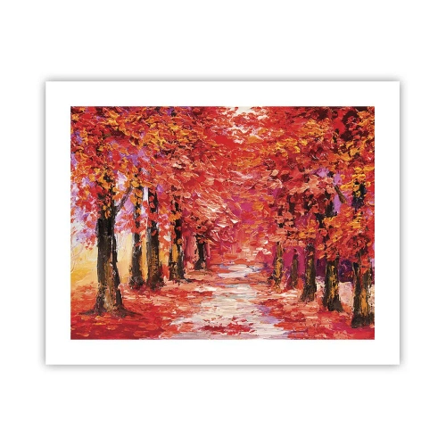 Affiche - Poster - Impression d'automne - 50x40 cm