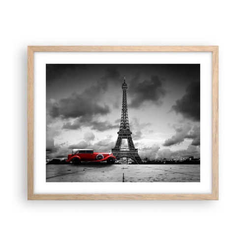 Affiche dans un chêne clair - Poster - Il n'y a pas si longtemps à Paris - 50x40 cm