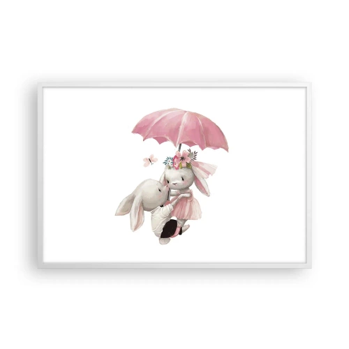 Affiche dans un cadre blanc - Poster - C'est ça l'amour - 91x61 cm