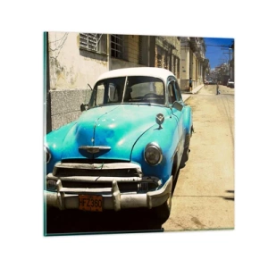 Impression sur verre - Image sur verre - Et vive Cuba ! - 60x60 cm