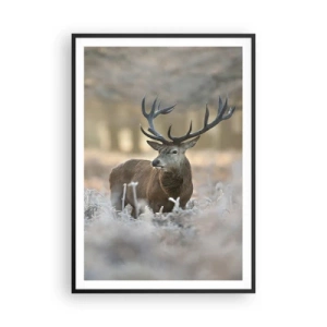Affiche dans un cadre noir - Poster - Une matinée animée - 70x100 cm