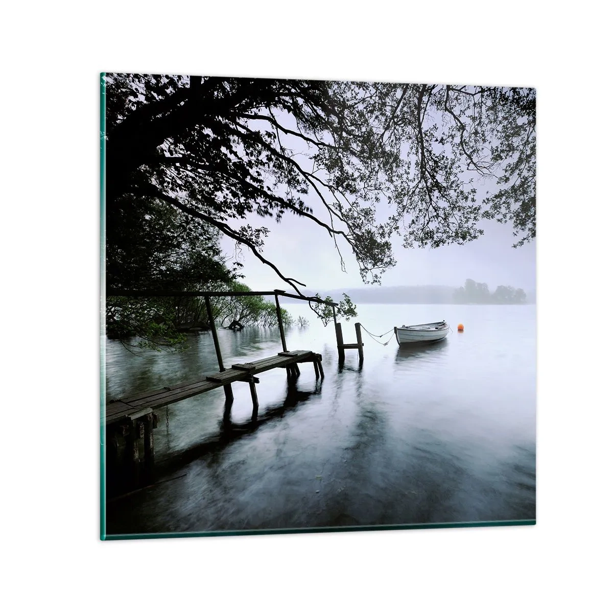 Impression sur verre - Image sur verre - Tu te reposes déjà - 40x40 cm