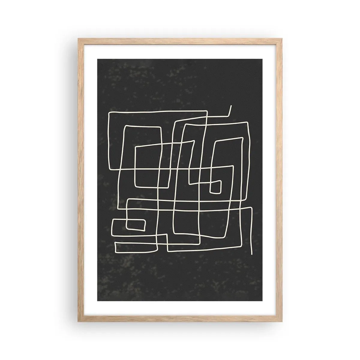 Affiche dans un chêne clair - Poster - Pas aussi simple - 50x70 cm