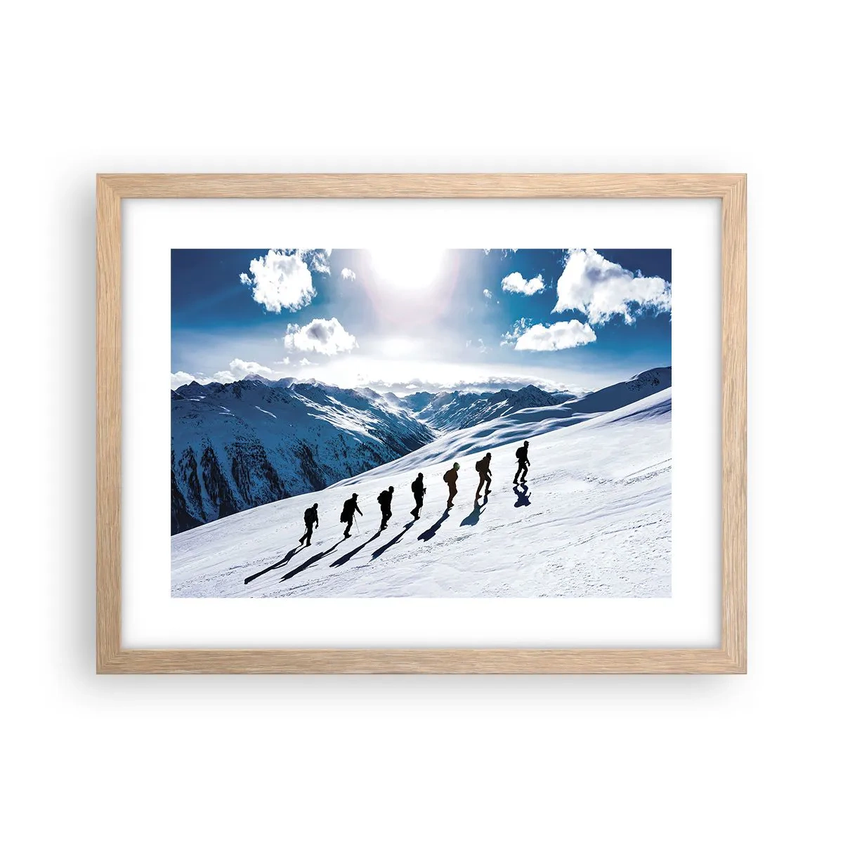 Affiche dans un chêne clair - Poster - L'équipe des conquérants - 40x30 cm