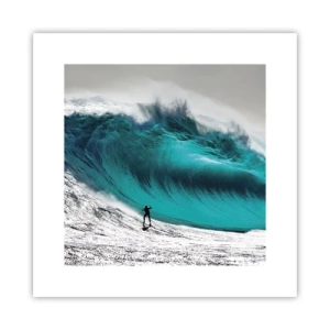 Affiche - Poster - Challenge accepté - 30x30 cm