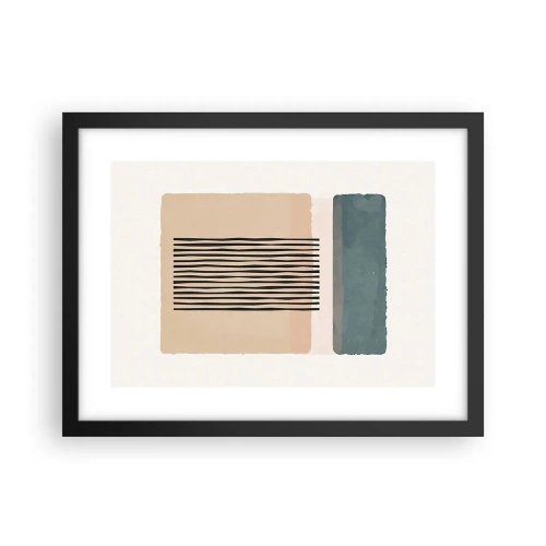 Affiche dans un cadre noir - Poster - Tout est en ordre - 40x30 cm