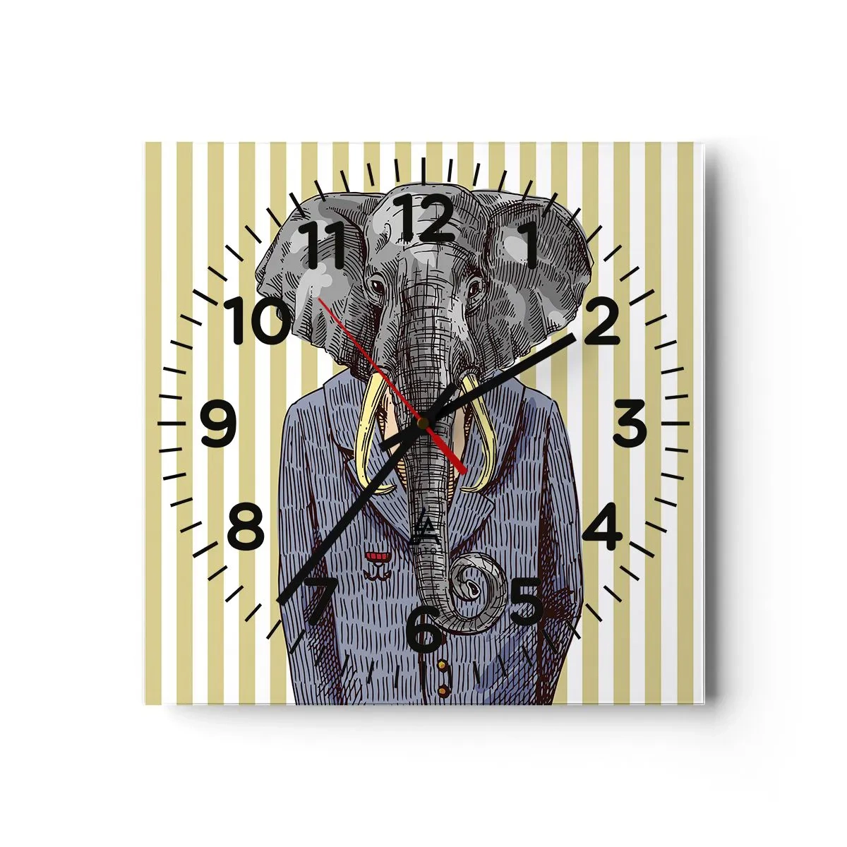 Horloge murale - Pendule murale - Élégant par nature - 30x30 cm