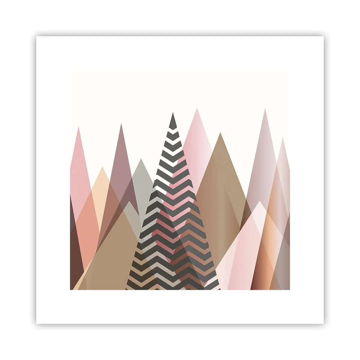 Affiche - Poster - Vue pyramidale - 30x30 cm
