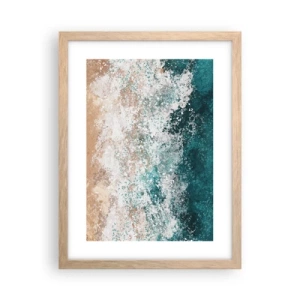 Affiche dans un chêne clair - Poster - Histoires de la mer - 30x40 cm