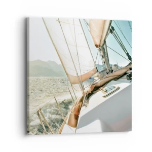 Impression sur toile - Image sur toile - Toutes voiles dehors - 30x30 cm