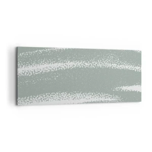 Impression sur toile - Image sur toile - Abstraction dans un climat hivernal - 100x40 cm