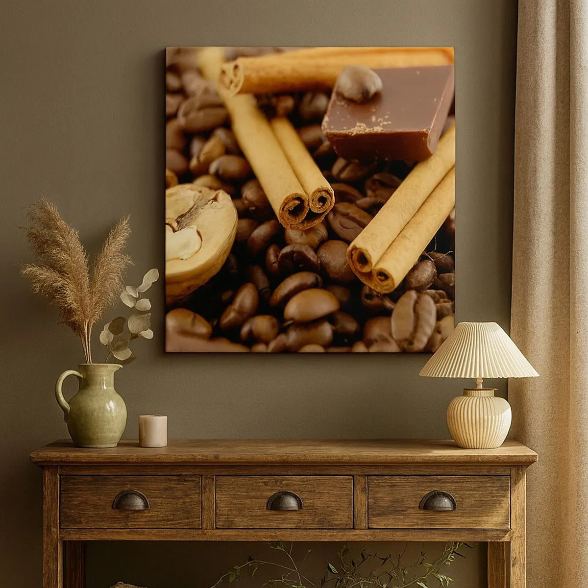 Impression sur toile - Image sur toile - Concert d'aromates - 30x30 cm