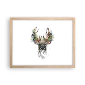 Affiche dans un chêne clair - Poster - En robe de fête - 40x30 cm