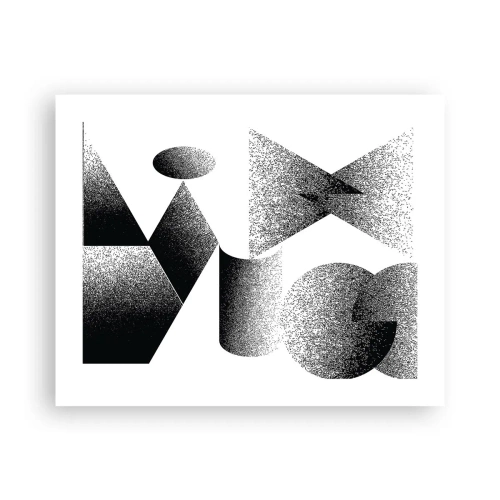 Affiche - Poster - Angles et ovales - 50x40 cm