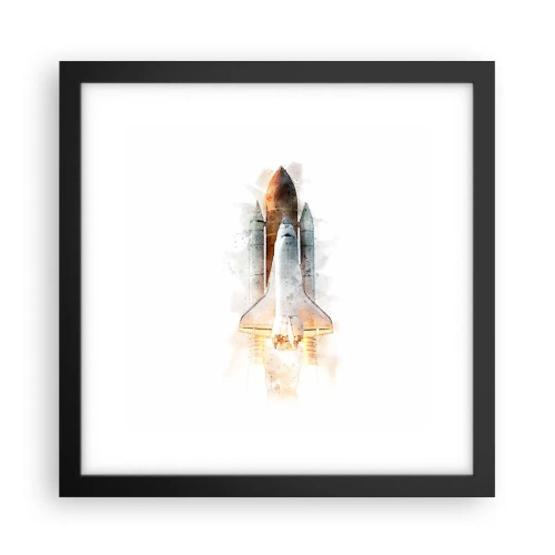 Affiche dans un cadre noir - Poster - Des explorateurs pour commencer - 30x30 cm