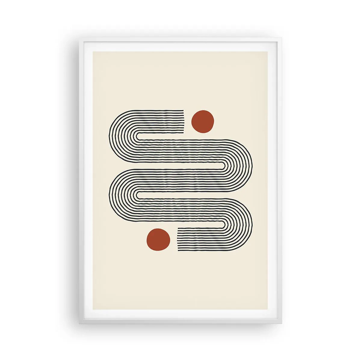 Affiche dans un cadre blanc - Poster - Du début à la fin - 70x100 cm