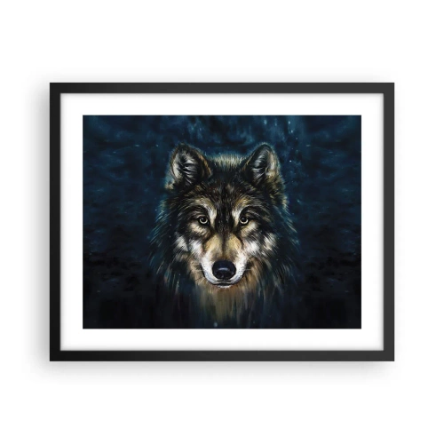 Affiche dans un cadre noir - Poster - Alpha? Et oméga - 50x40 cm