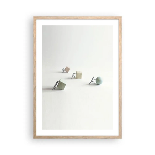 Affiche dans un chêne clair - Poster - Rien que la vie - 50x70 cm