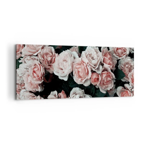 Impression sur toile - Image sur toile - Ensemble de rose - 100x40 cm
