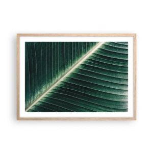 Affiche dans un chêne clair - Poster - Le rythme de la nature - 70x50 cm