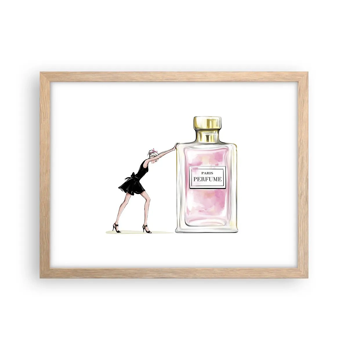 Affiche dans un chêne clair - Poster - L'essence des femmes - 40x30 cm