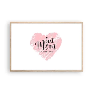 Affiche dans un chêne clair - Poster - Toujours au bon moment - 91x61 cm