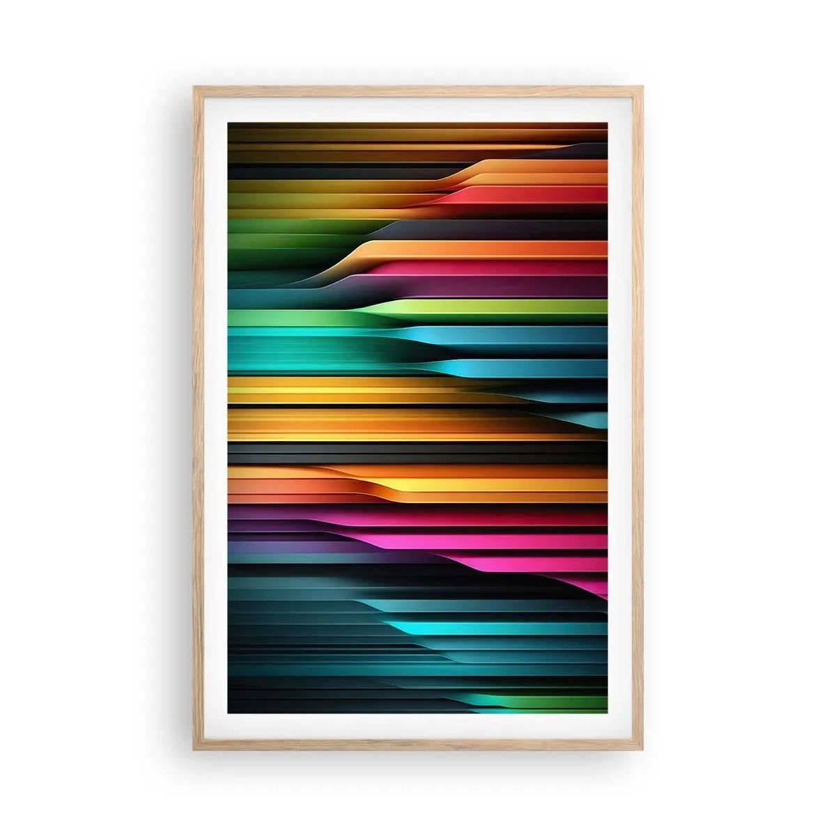 Affiche dans un chêne clair - Poster - Un organe de lumière - 61x91 cm