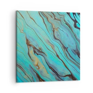 Impression sur toile - Image sur toile - Marée turquoise - 60x60 cm