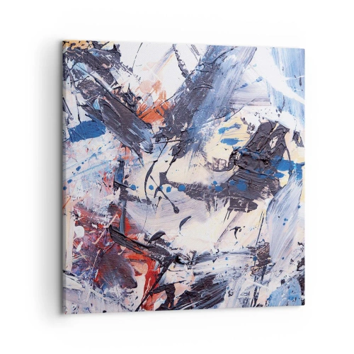 Impression sur toile - Image sur toile - La danse folle de l'abstrait - 50x50 cm