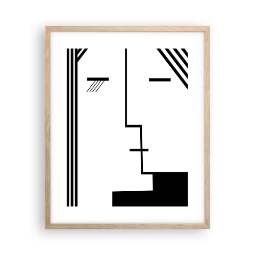 Affiche dans un chêne clair - Poster - Juste un baiser - 40x50 cm