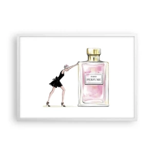 Affiche dans un cadre blanc - Poster - L'essence des femmes - 70x50 cm