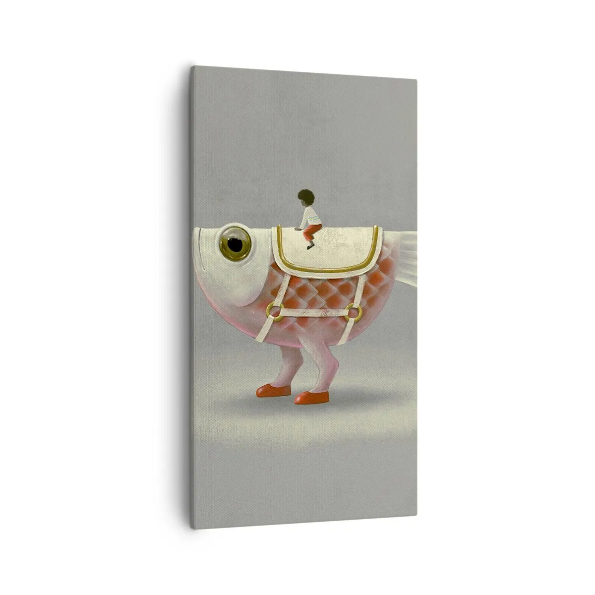 Impression sur toile - Image sur toile - Le cavalier poisson - 55x100 cm