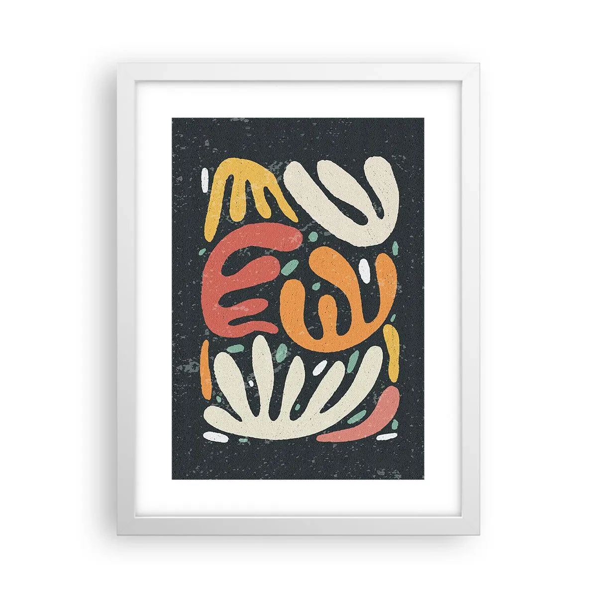 Affiche dans un cadre blanc - Poster - Composition – Je suis sur le point de t'attraper - 30x40 cm