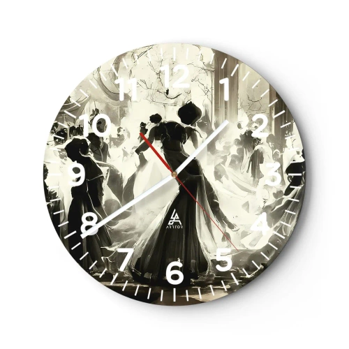 Horloge murale - Pendule murale - La grande mascarade - 40x40 cm