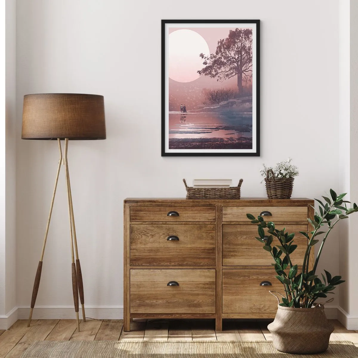 Affiche dans un cadre noir - Poster - Merveilles de la nuit - 70x100 cm