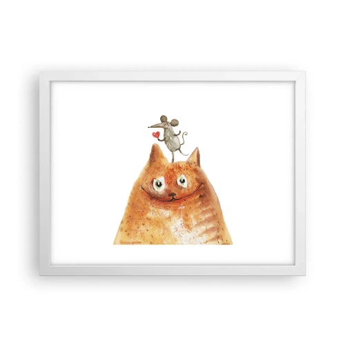 Affiche dans un cadre blanc - Poster - Amour paradoxal - 40x30 cm