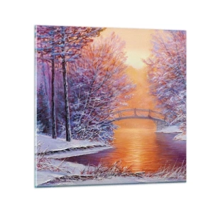 Impression sur verre - Image sur verre - On se rencontre ici - 70x70 cm