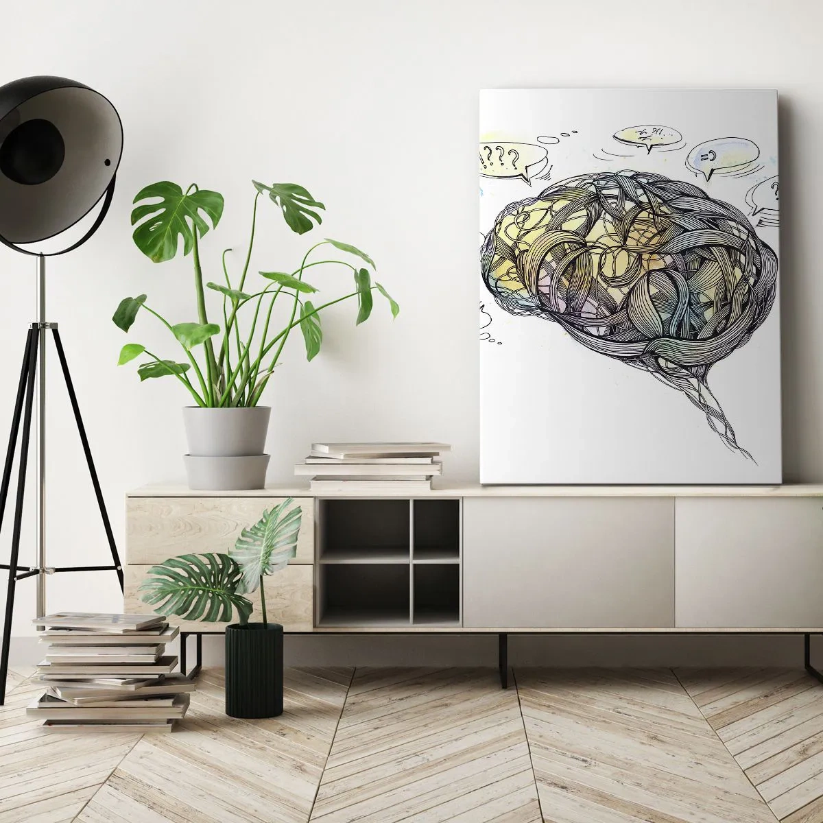 Impression sur toile - Image sur toile - L'homme - un grand mystère - 65x120 cm