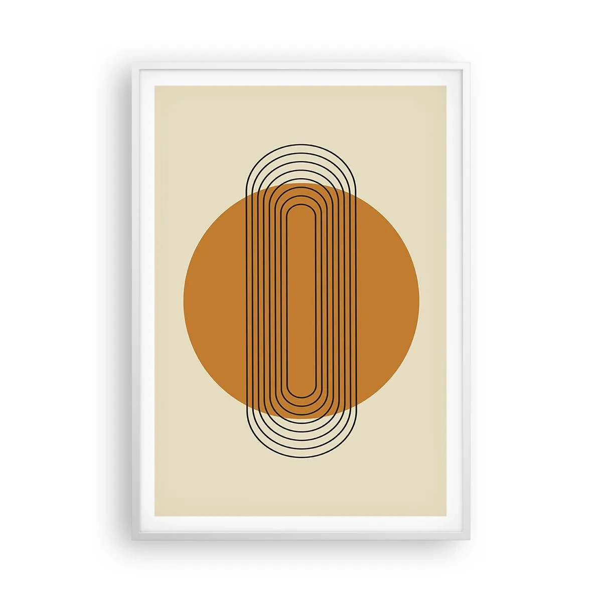 Affiche dans un cadre blanc - Poster - Plan idéal - 70x100 cm