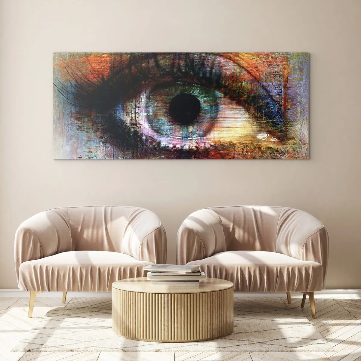 Impression sur verre - Image sur verre - Vous pouvez jeter un coup d'œil dans l'âme - 100x40 cm