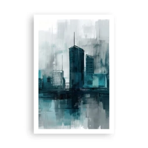 Affiche - Poster - Une ville couleur de pluie - 61x91 cm