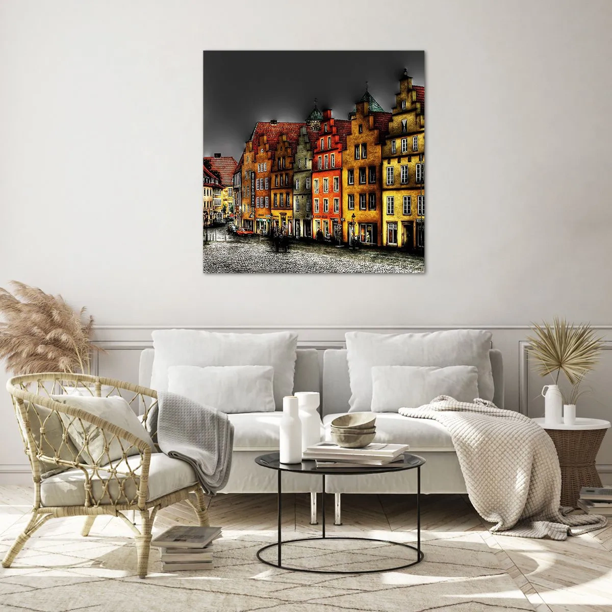 Impression sur verre - Image sur verre - La seule chose qui manque est un carrosse enchantée - 40x40 cm