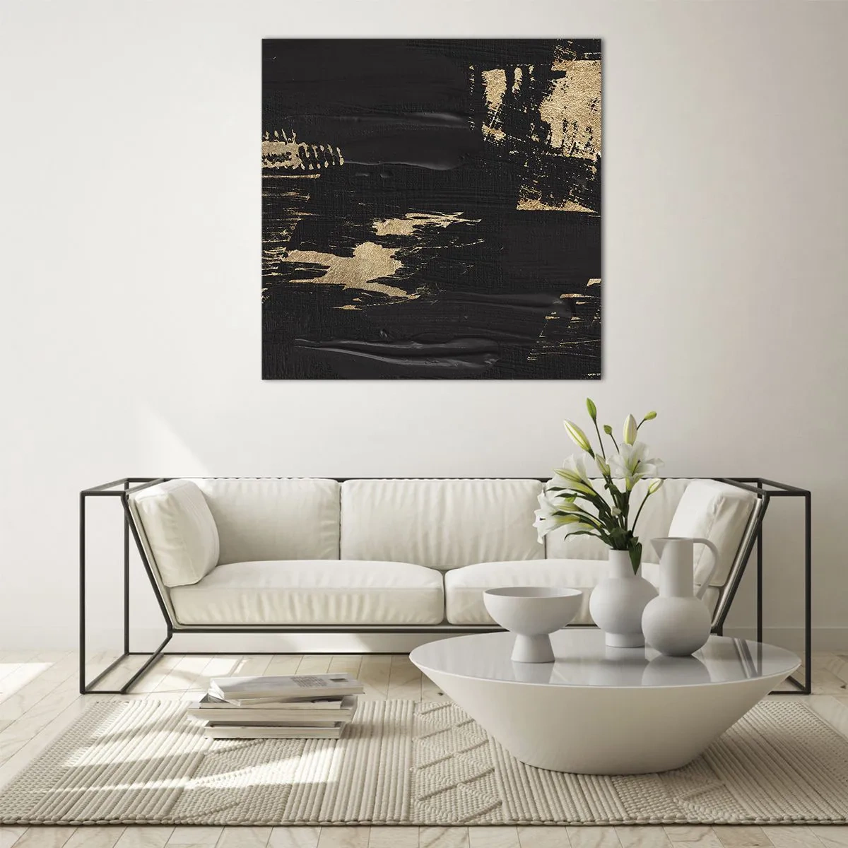 Impression sur verre - Image sur verre - Empreinte du toucher - 70x70 cm