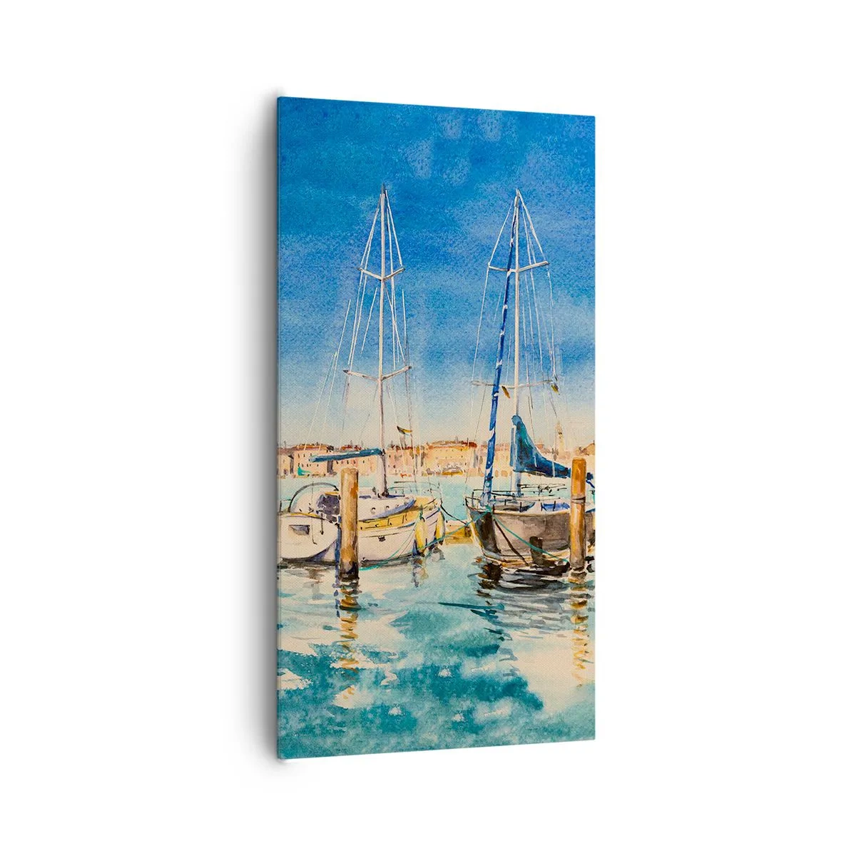 Impression sur toile - Image sur toile - Lagune ensoleillée - 65x120 cm