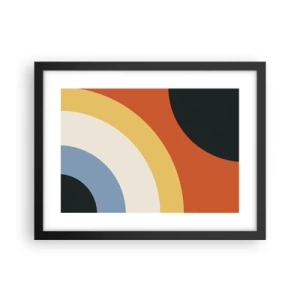 Affiche dans un cadre noir - Poster - Vers son soi - 40x30 cm