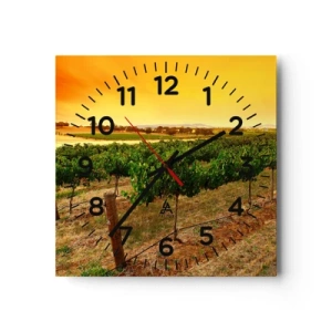 Horloge murale - Pendule murale - S'abreuver du soleil - 40x40 cm