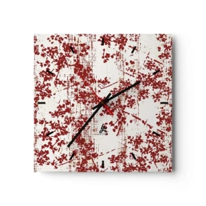 Horloge murale - Pendule murale - Comme un calicot ancien - 40x40 cm