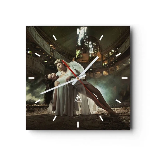 Horloge murale - Pendule murale - L'esprit du théâtre ancien - 40x40 cm